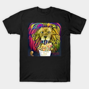 S.G. Lion eating cereal. Amazing peaceful calming T-Shirt